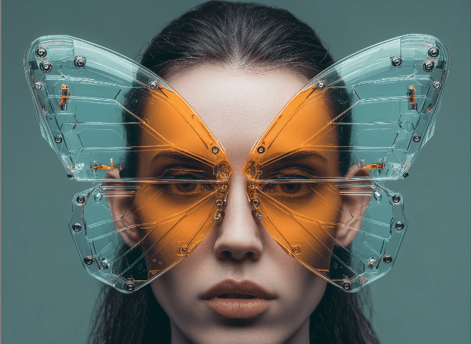 Surreal APPEAL: Unexpected shapes, floating lenses and playful contrasts blur the line between art-object and sunwear.